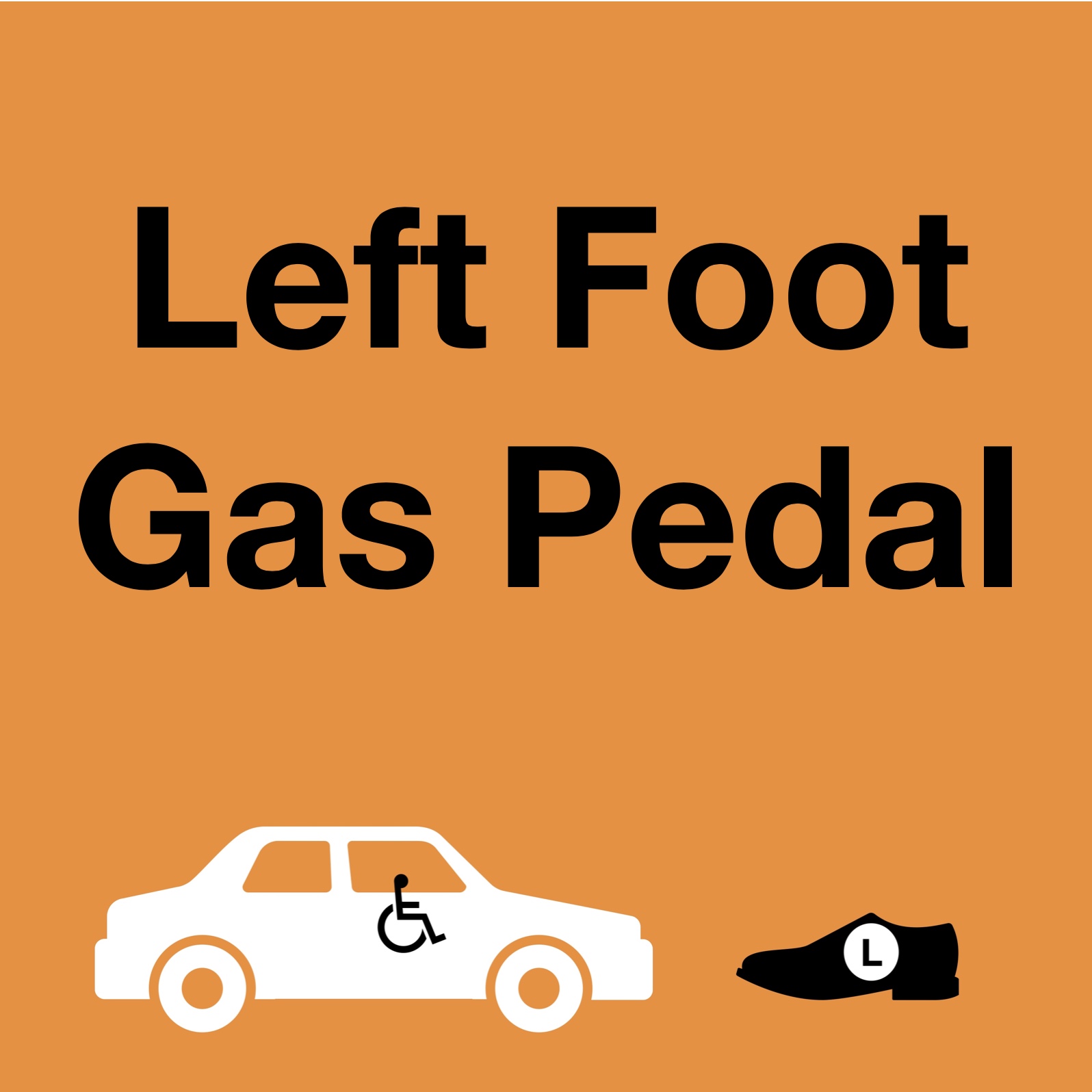 Left Foot Gas Pedal